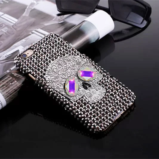 

Skull Phone Cover Redmi Note 9S 9 8T 8 Pro Max Retro Diamond Rhinestone Case For Redmi 9 9A 9C 8 8A POCO X3 NFC Fashion Girls