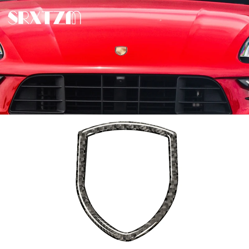 Автомобильная внешняя Передняя Эмблема с логотипом отделка черная рамка из