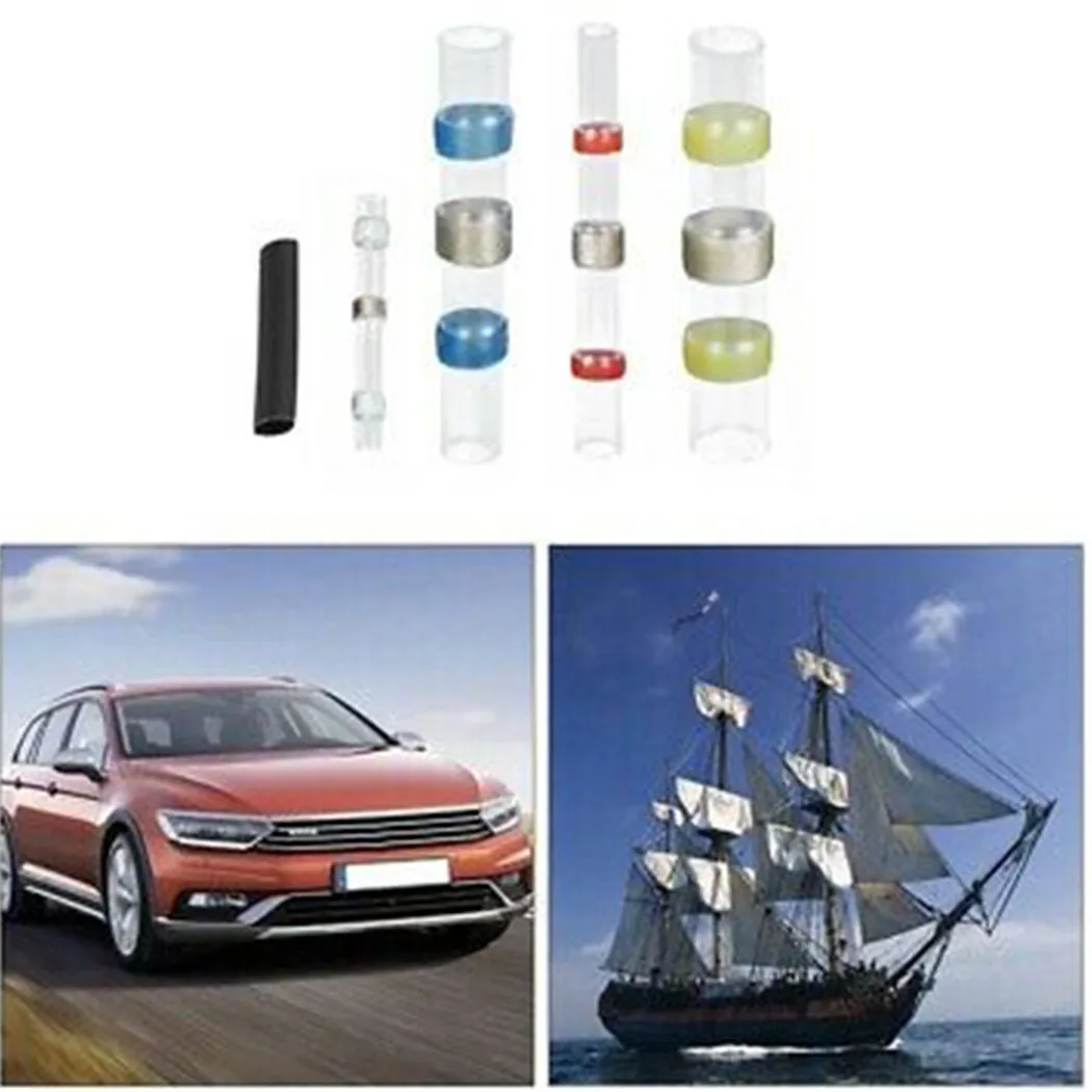

281 Waterproof Solder Seal Sleeve Heat Shrink Butt Wire Connectors Terminals Kit Solder Heat Shrink Sleeve Seal Wire Connectors
