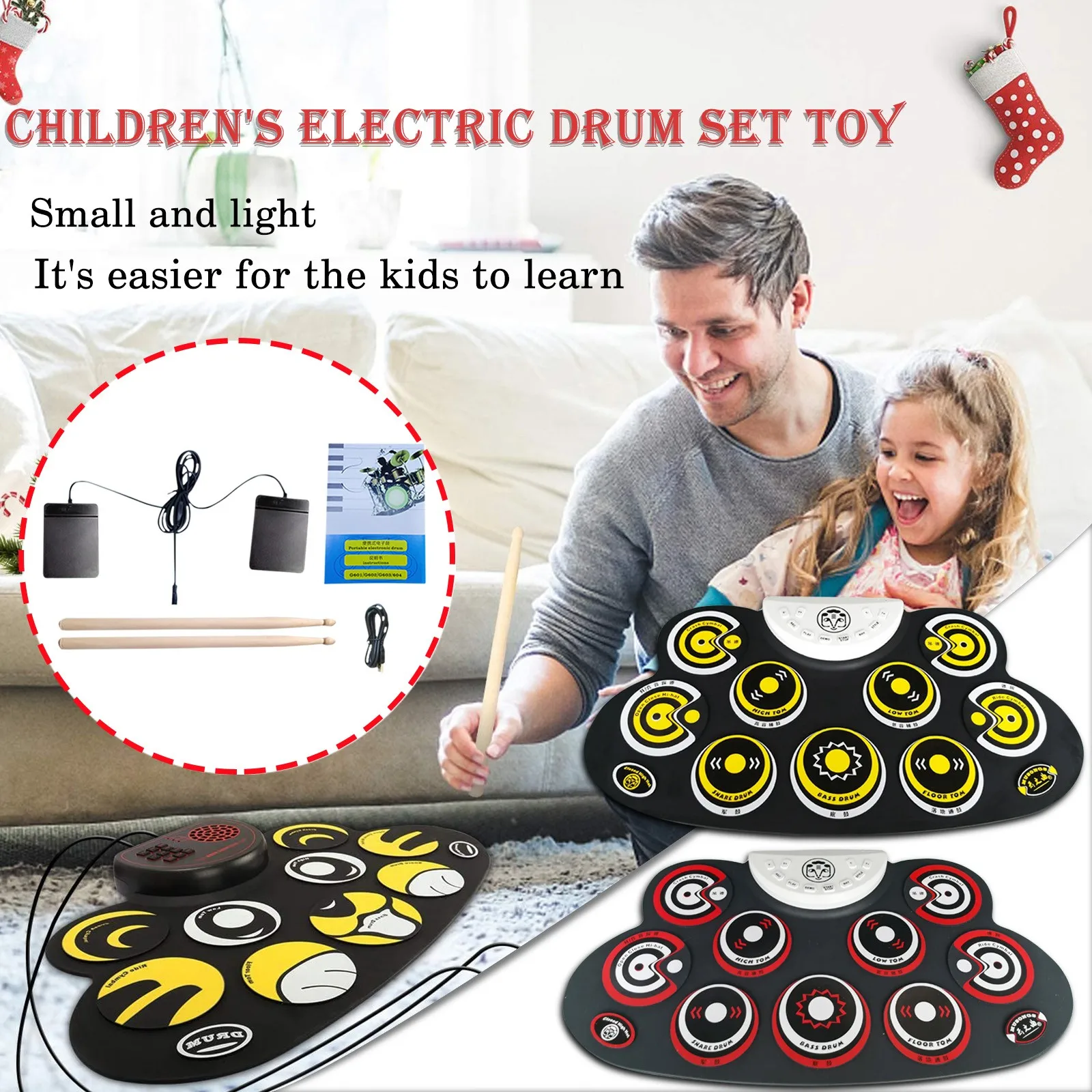 

Раннее Образование просвещение моделирование джазовая барабанная установка тренировочный барабан инструмент музыка тренировки родитель-...