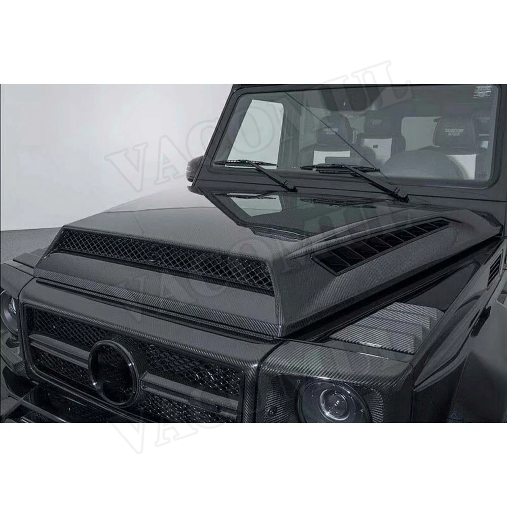 Углеродное волокно передняя крышка вытяжки двигателя для Mercedes Benz G-CLASS W463 G500 G550 G55