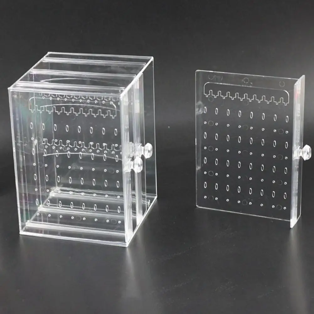 Прозрачная акриловая витрина для ювелирных изделий держатель сережек
