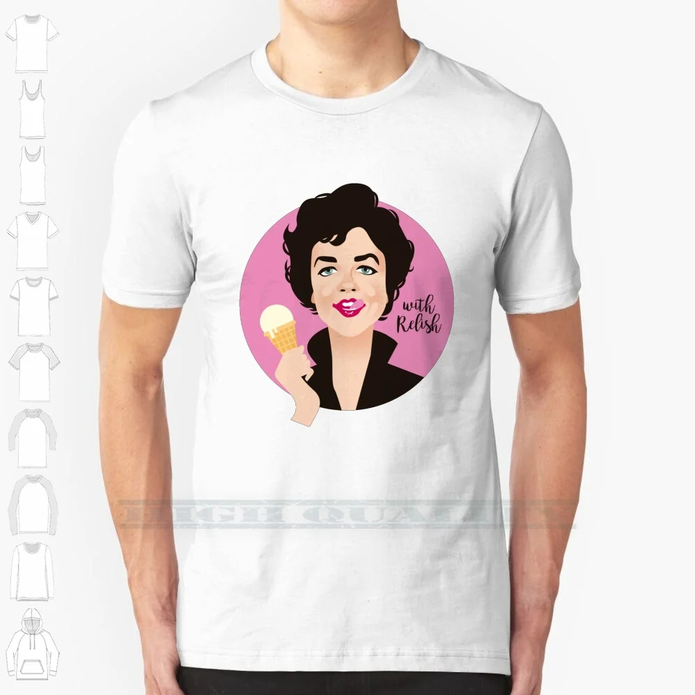 Новая классная хлопковая Футболка с принтом Relish для мужчин и женщин большие