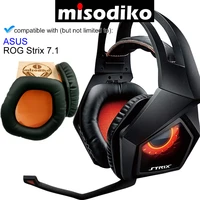 misodiko replacement ear pads cushion kit for asus rog strix 7 1 dsp pro 2 0 gaming headset headphones repair parts earpads