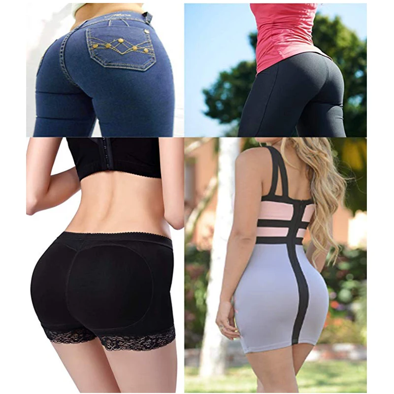 Women Bottom Lifter Shaper Butt Lift Pants Boyshorts Booty Briefs Fake Ass Padded Panties Hip Pads Enhancer Seamless Underwear | Женская