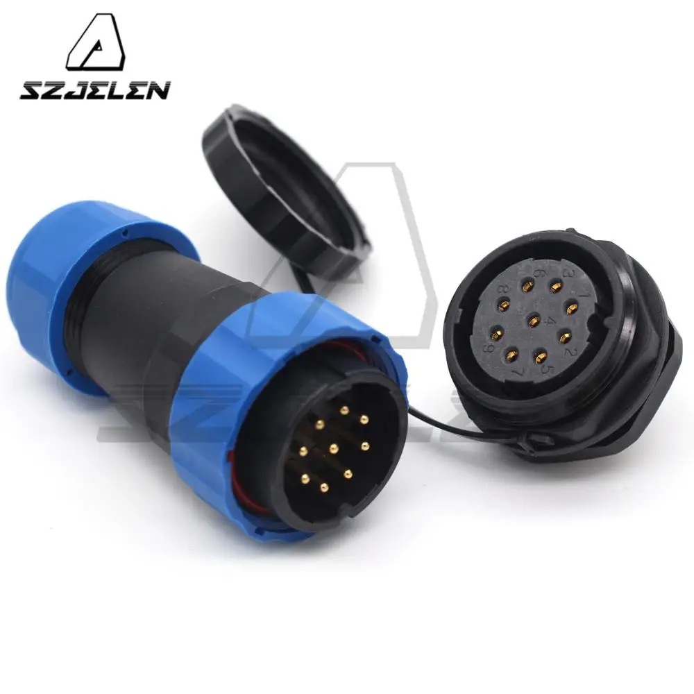 SD28TP ZM 9 контактный разъем Водонепроницаемый провод авиационный кабеля с разъемом