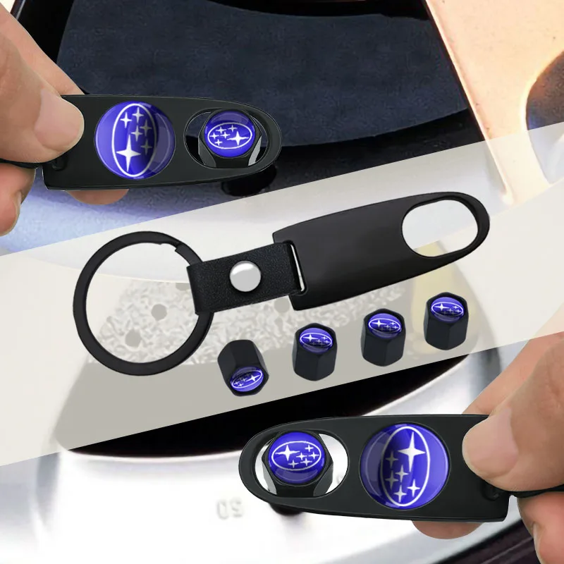 1 шт. металлический клапан для автомобильных шин брелок с гаечным ключом Subaru Impreza