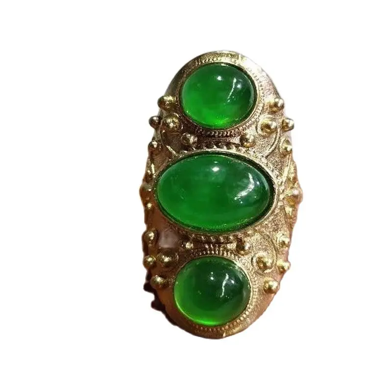 Кольцо с инкрустацией из старой меди династии Мин и Цин кольцо в античном стиле