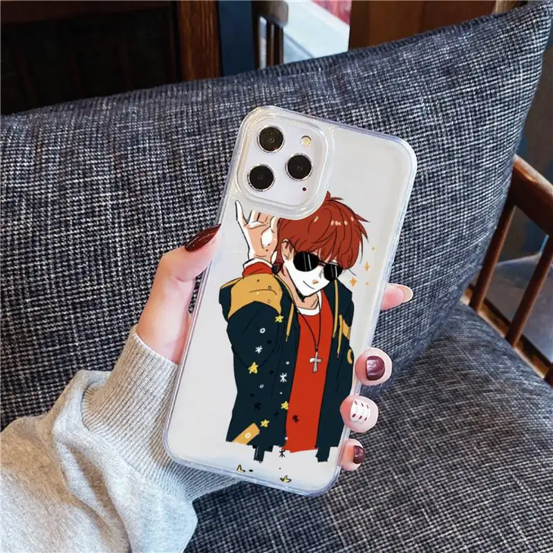 

707 Mystic Messenger Anime Phone Case For iphone 12 11 8 7 6s 6 5 5s 5c se plus mini x xs xr pro max Transparent soft