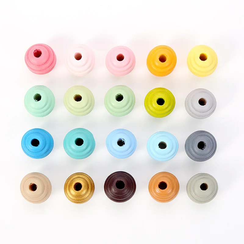 Бусины из натурального дерева с резьбой 100 шт./лот 21 х20 мм | Украшения и аксессуары