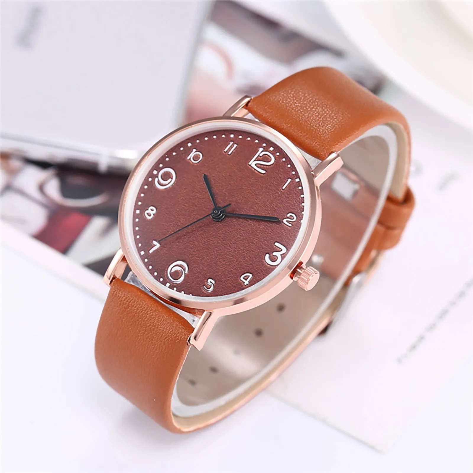 

Casual Leather A Bracelet Wrist Women Fashion Ladies Watch Alloy Analog Quartz Watches Relojes Relogio Feminino Женские Часы