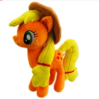 30cm high good quality yellow orange horse unicorn stuffed pp cotton soft plush doll toy