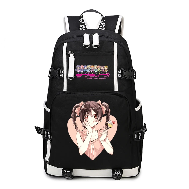 

Japan anime Love Live Backpack Cosplay Lovelive Kotori Minami Canvas Bag Schoolbag Travel Bag Computer package