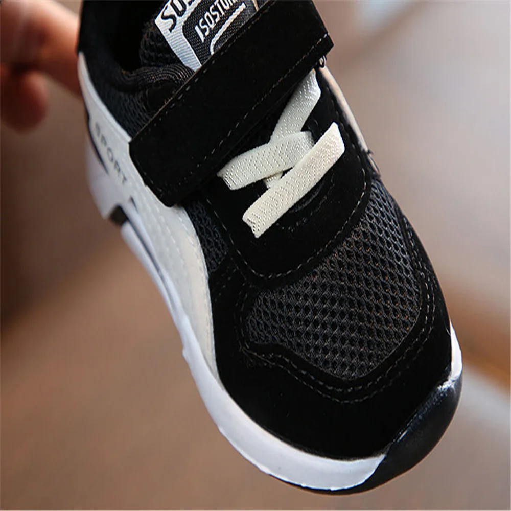 Кроссовки детские дышащие на плоской подошве для мальчиков и девочек | Детская