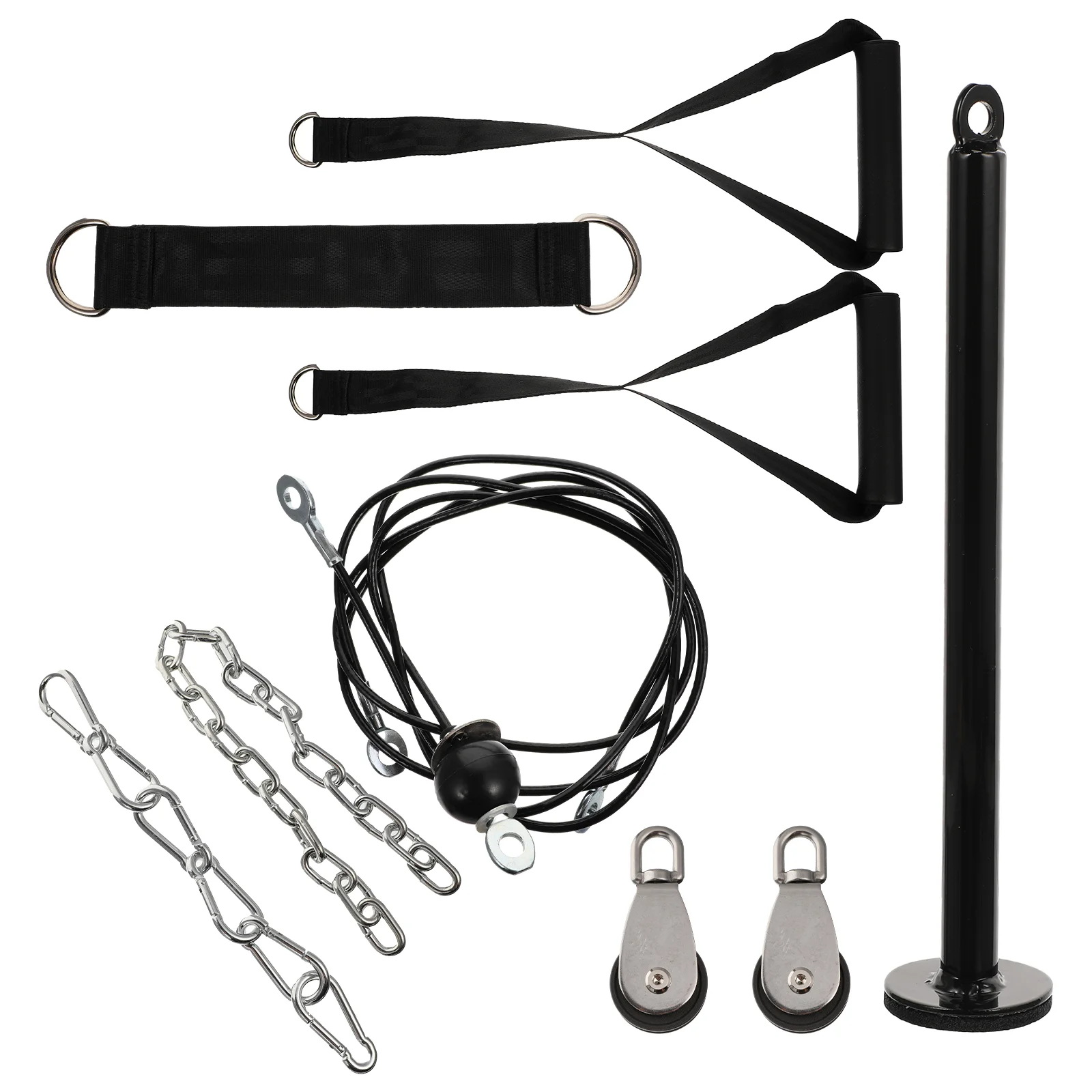 

1 Set of Forearm Wrist Trainer Arm Strength Training Rope Cable Pulley System