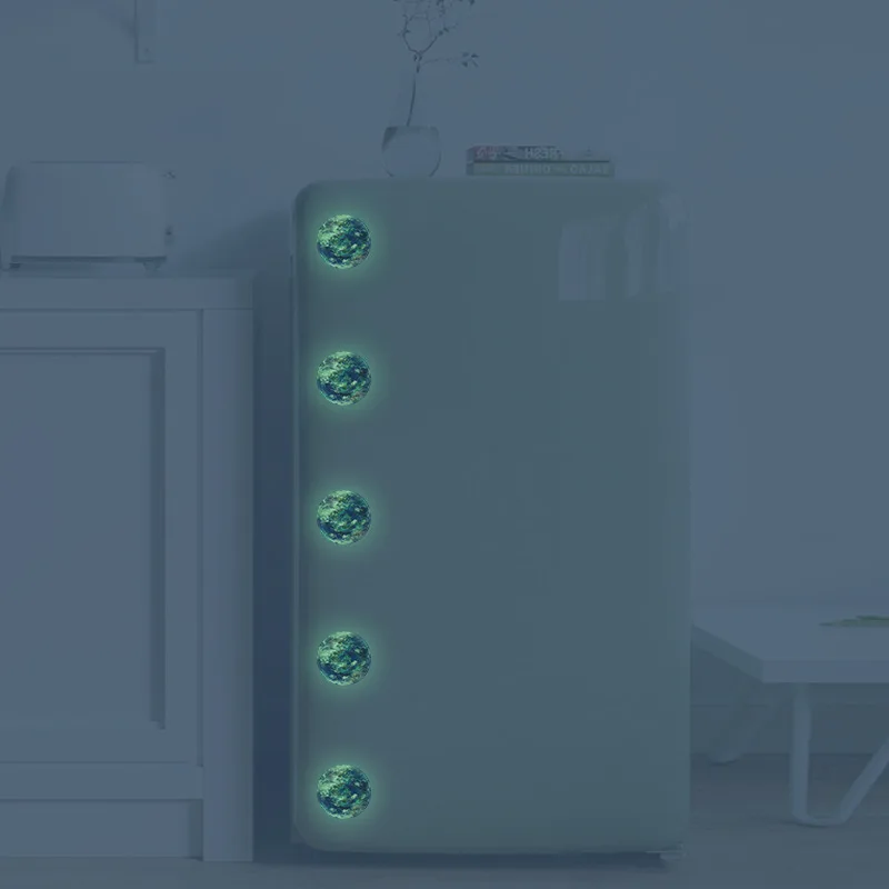 Зеленая светящаяся 3D Наклейка на стену для детской комнаты гостиной спальни