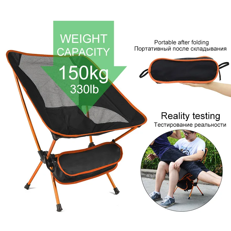en Ucuz Seyahat Ultralight Katlanır Sandalye Superhard Yüksek Yük Açık Kamp Sandalyesi Taşınabilir Plaj Yürüyüş Piknik Koltuk Balıkçılık Araçları Sandalye