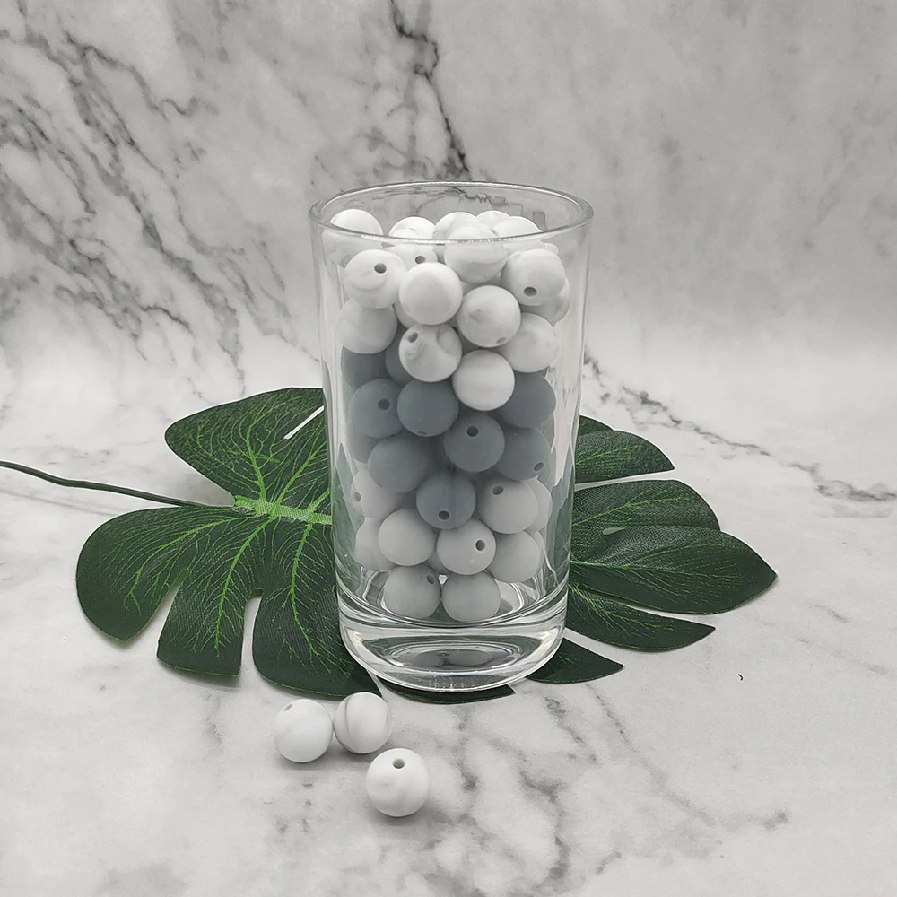 

200pcs Food Grade Silicone Round Beads 12mm Baby Teething Toys DIY Baby Pendant Necklace Silicone Teethers