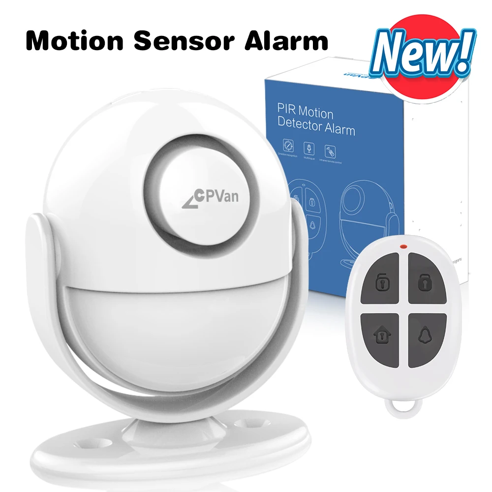 Беспроводной инфракрасный датчик движения CPVan детектор с оповещением 125 дБ