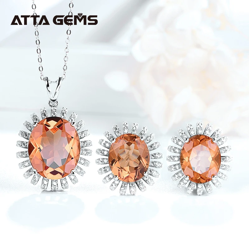 

Женские серьги из драгоценного камня зултанита, цепочка из стерлингового серебра 925 пробы с набор украшений для женщин