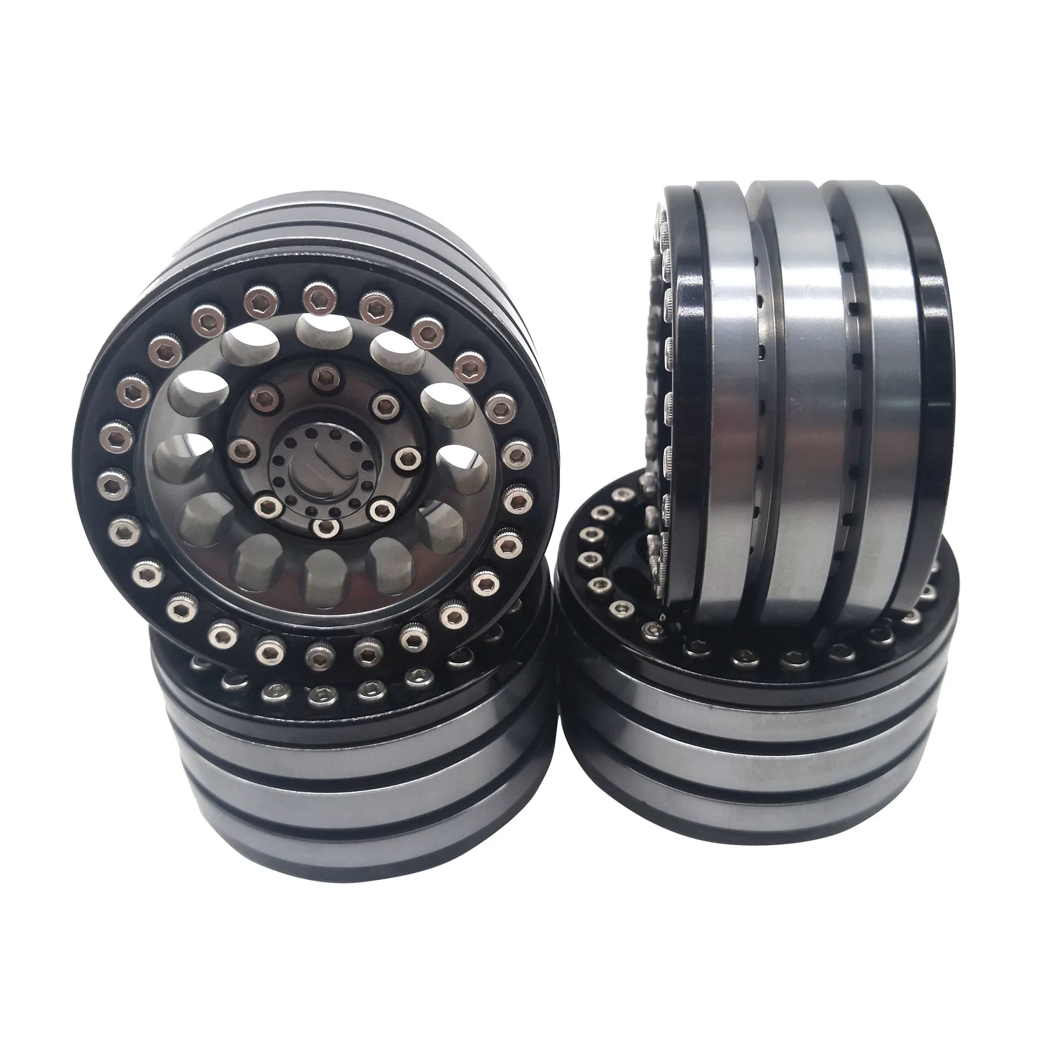 4pcs Alloy Rock Crawler Beadlock Wheel RIM 1.9 Inch for Axial Racing SCX10 TRX-4 TF2 JEEP RC CAR | Игрушки и хобби