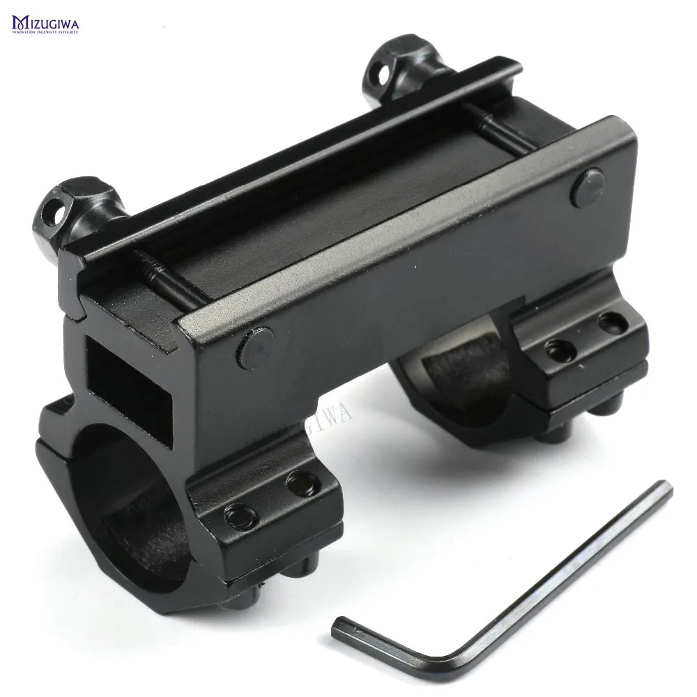 

MIZUGIWA Scope Mount 25.4mm 1" Ring Heavy Duty One Piece Flat Top fit 20mm Dovetail Picatiiny Rail Weaver Air Rifle Hunting Caza