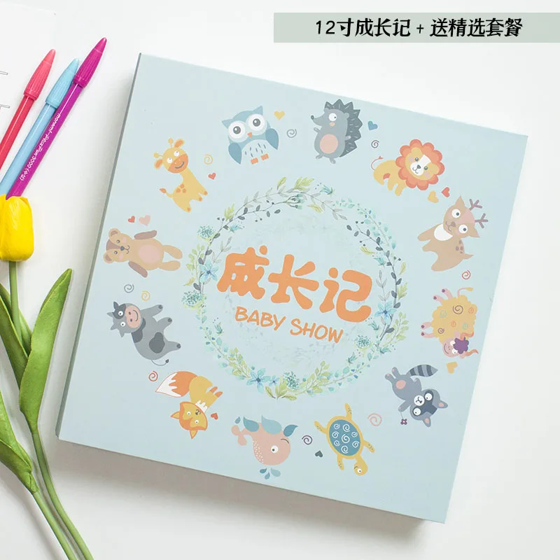 

PA25 Baby DIY photo album making handmade children's growth album kindergarten record book loose-leaf film album