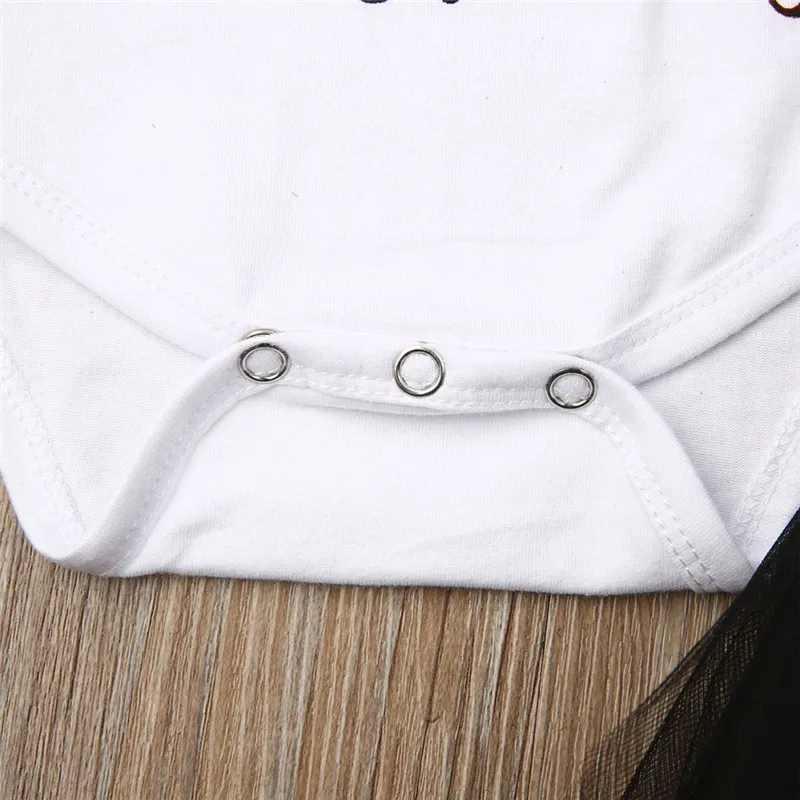 My 1st Christmas Pudcoco Brand newborn Girl Long Sleeve Bodysuit Tutu Skirts 2PCS Fall Xmas Outfits Baby Clothing