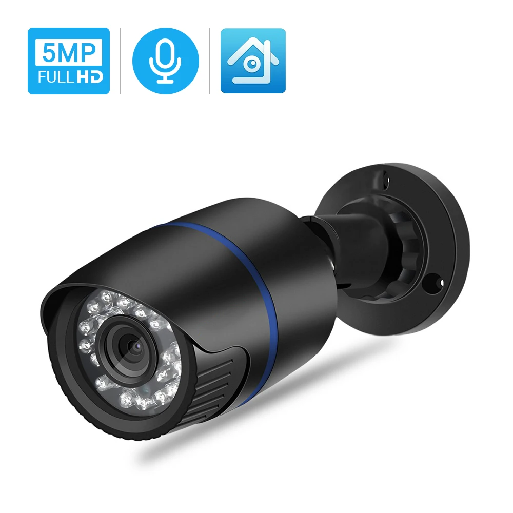 

IP-камера 5MP цилиндрическая, водонепроницаемая, с датчиком движения