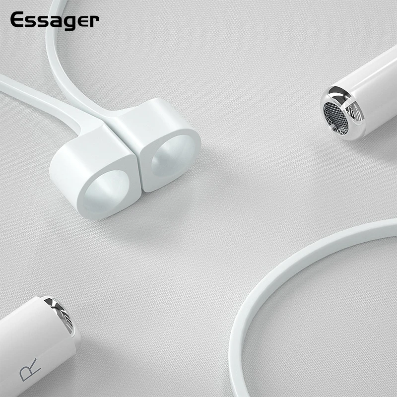 

Магнитный ремешок Essager для наушников Apple Airpods Airpod, ремешок для защиты от потери, ремешок-петля для Air Pods Pod, силиконовые аксессуары