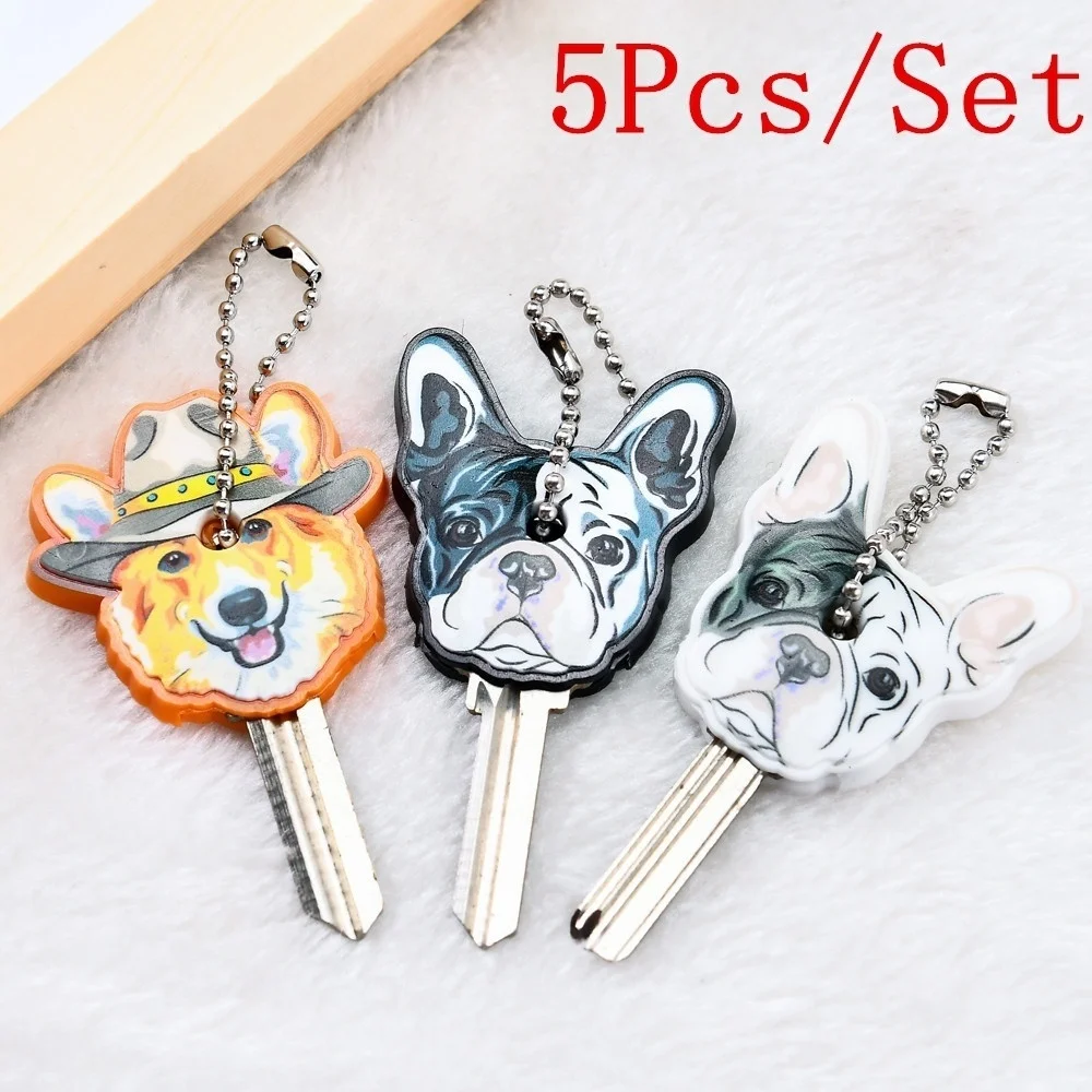 Силиконовый брелок для ключей в виде бульдога и собаки женский сумки девочек