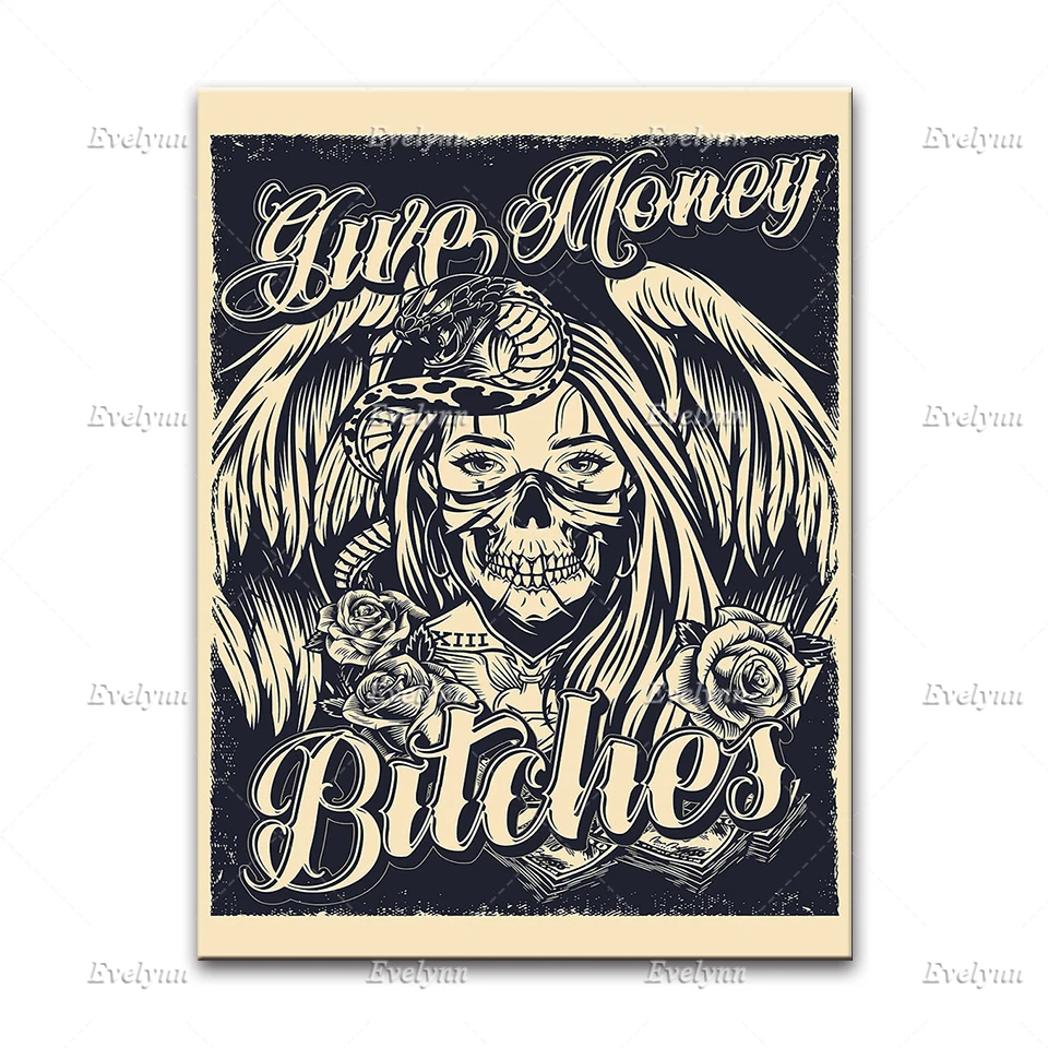 Тату-плакат тату настенное искусство печать тату-шоп тату-студия декор тату-Арт