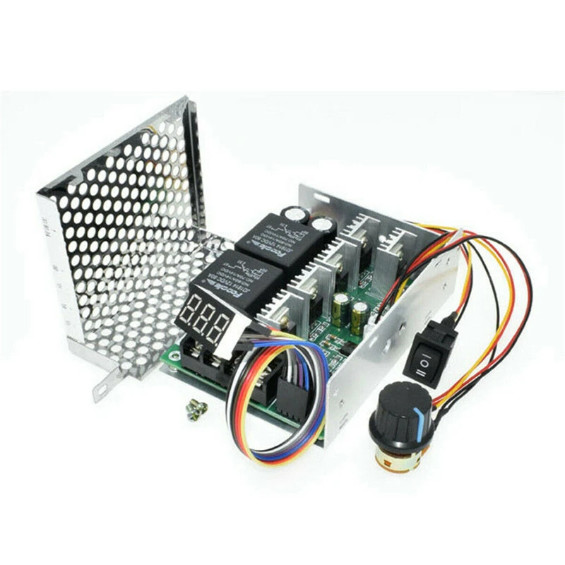 DC10-55V 100A 5000 Вт Реверсивный двигатель постоянного тока регулятор скорости PWM управление мягкий Пуск регулируемый привод модуль