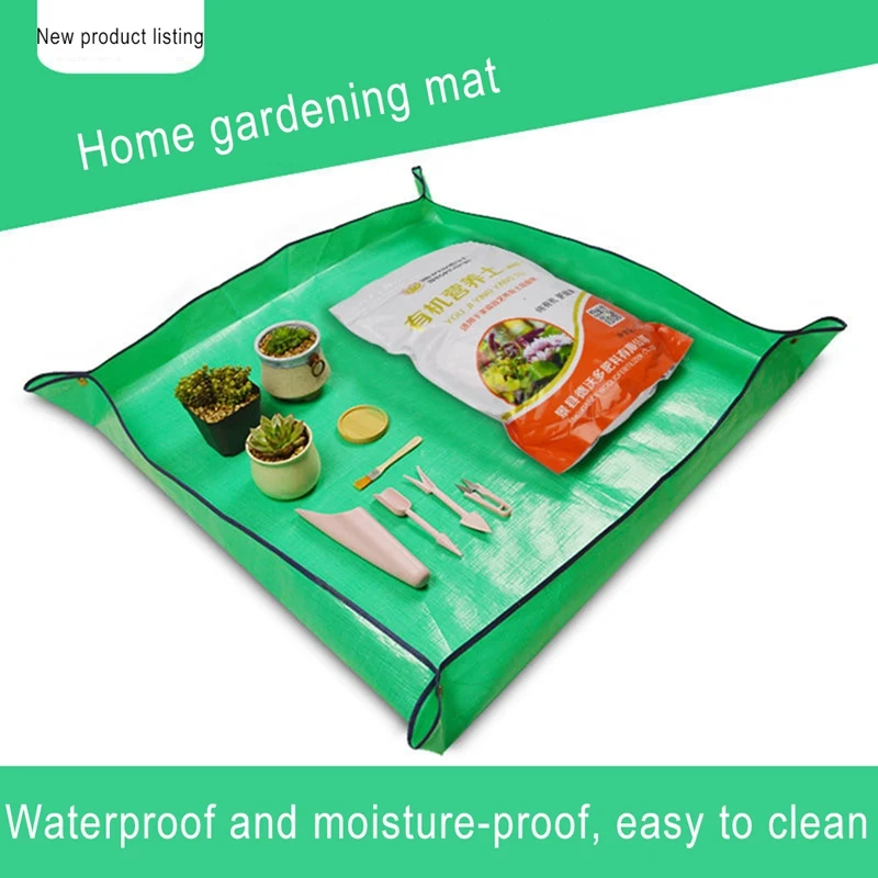 

Plant Transplantation Swivel Mat Foldable Garden Work Pad Waterproof Thickened Gardening Pad For Replacement Soil Watering Mat
