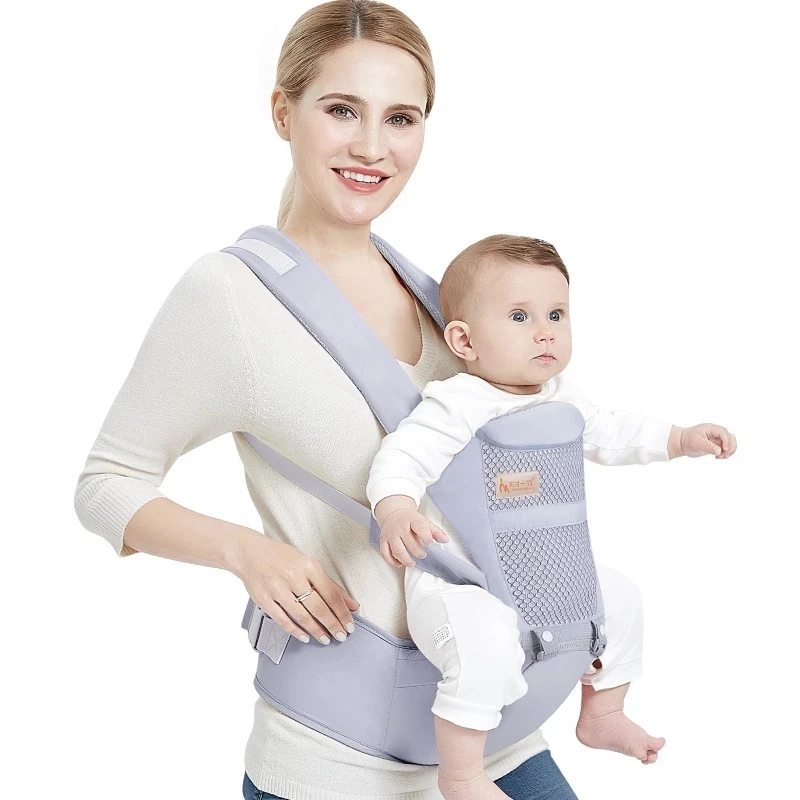 

Baby Carrier Backpack Ergonomic Kangaroo Hip Seat Sling For Newborn Soft-structured Wrap 0-48 Months Infant Travel Activity Gear