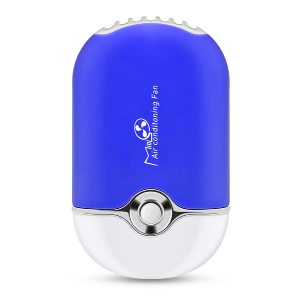 blue USB мини вентилятор кондиционер воздуходувка быстросохнущая er для наращивания ресниц и лака для ногтей перезаряжаемый Быстросохнущий карманный Вентилятор охлаждения - Цвет: blue