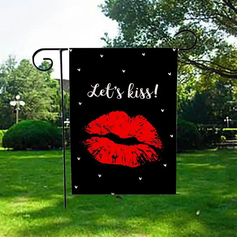 День Святого Валентина Добро Пожаловать Сад Флаг для дома и сада декоративные