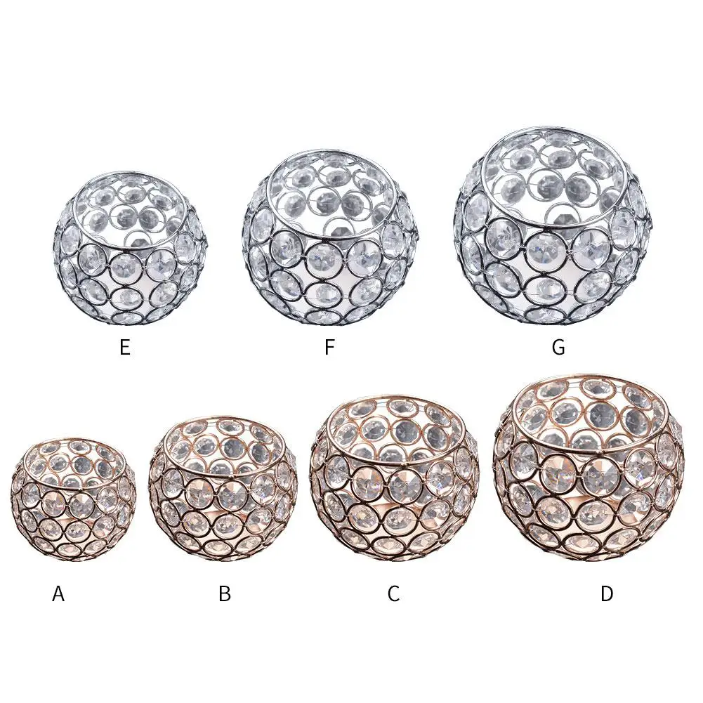 Металлические стеклянные хрустальные подсвечники держатель ручки ваза