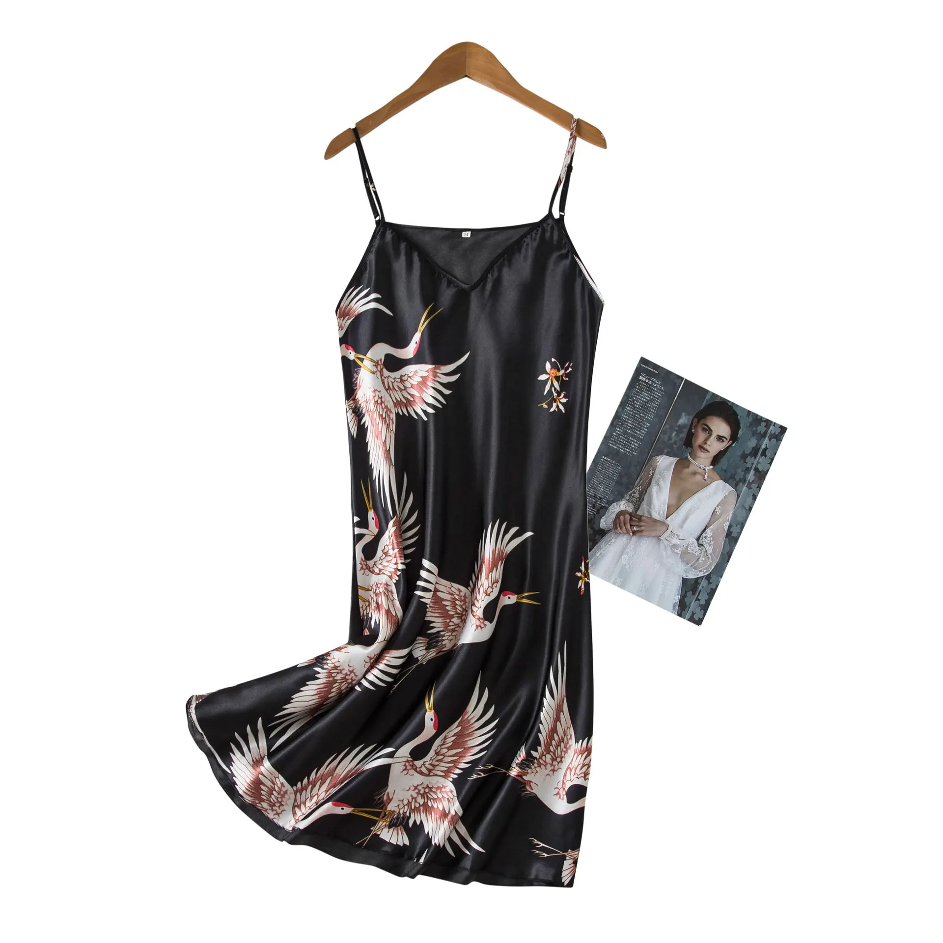 

Chinese Bride Wedding Skirt Babydoll Nightdresses Women Homewear Cute Female Sexy Sling Nightgowns Ladies Lingerie Sleepdress