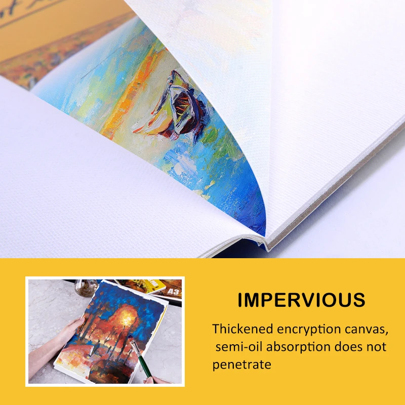 

High Quality Oil painting Canvas Pad For Beginners 280g/m Practice Canvas Acrylic Drawing Book Art Supplies