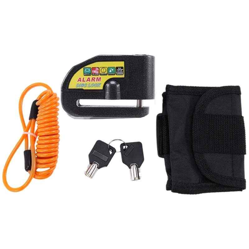 

С замком с защитой от краж Велоспорт охранный замок Управление вибрации безопасности замок 110Db уход за кожей лица маска Велосипедный спорт ...