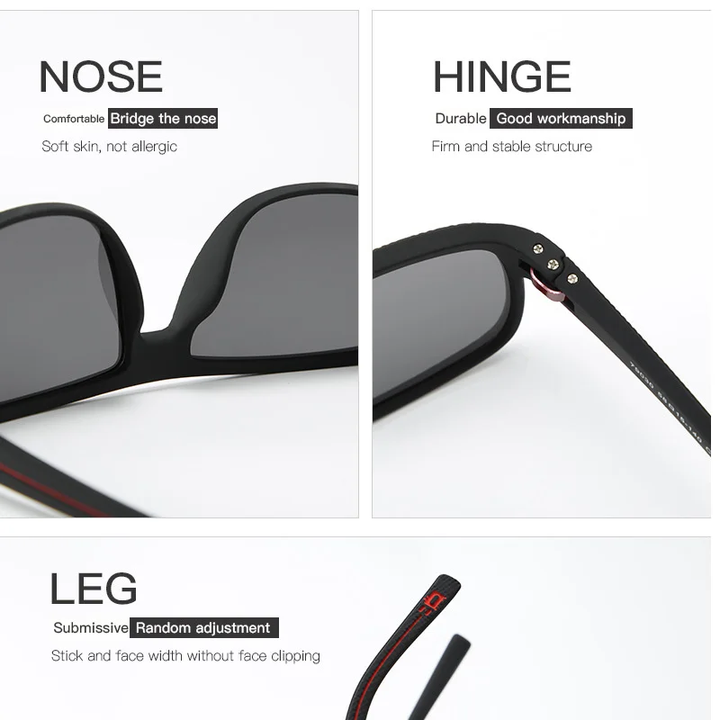 

FEISHINI 2020 High Quality TR90 EYEGlasses Men Black Vintage 18g light Plastic Titanium Sunglasses Man Polarized Brand Designer