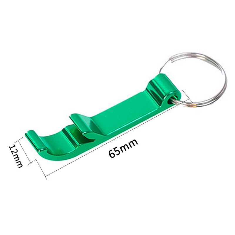 65x12mm green 1 шт. крышка винт варенья открывалка для бутылок кухонные принадлежности 4 в 1 консервный нож ручной нескользящий поворотный пусковой колпачок открывалка для бутылок - Цвет: 65x12mm green