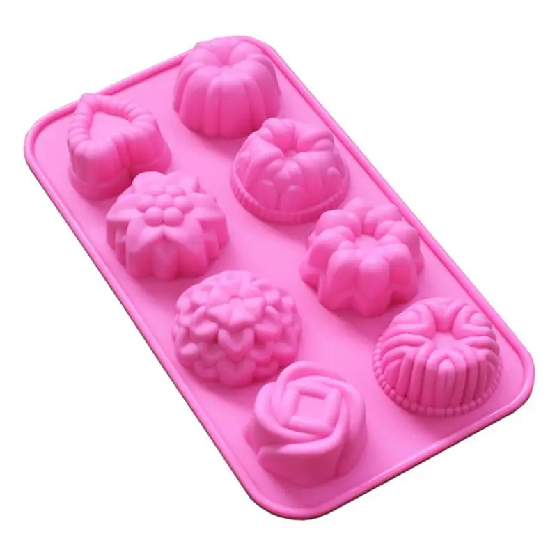 Силиконовые розы цветы вихревые формы для торта Шоколадный торт-печенье Форма