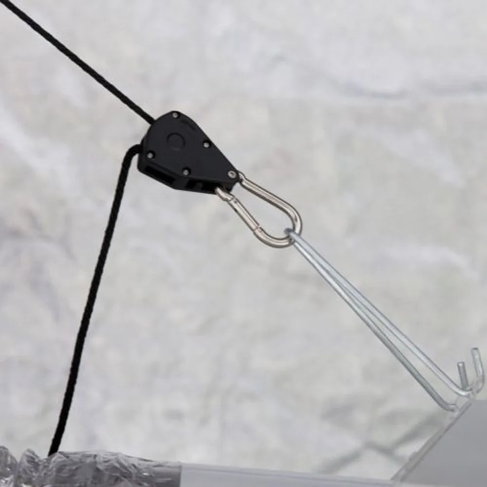 1 Пара регулируемых шкивов для подъема веревки с храповым механизмом