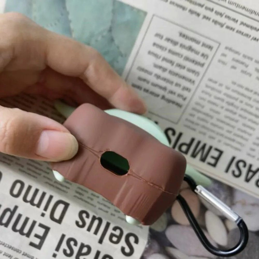 

Силиконовый чехол для Airpods Pro/2/1, милый мультяшный чехол для наушников Alien Airpod, аксессуары с брелоком для Apple Airpods, чехол s