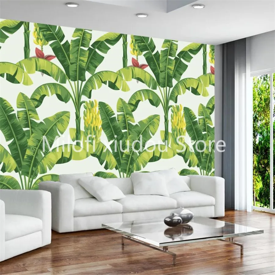 Пользовательские 3d росписи современный минималист растение из тропического