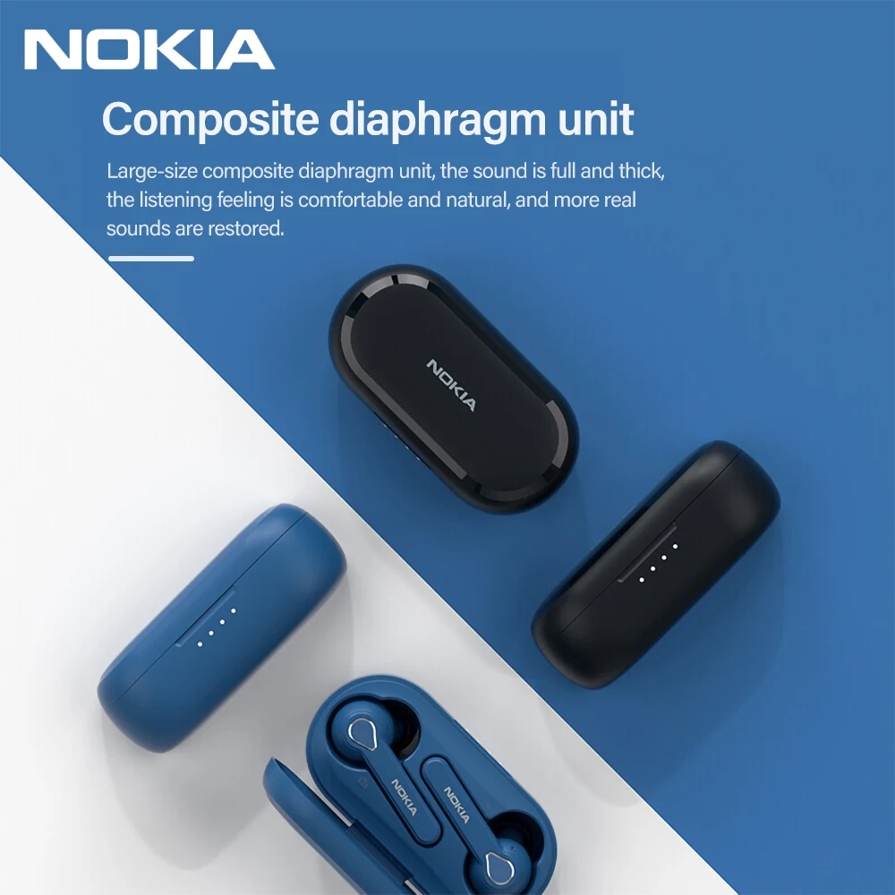 Nokia BH-205 Tws Bluetooth 5.0 Wireless High Fidelity Stereo Headphones With Noise Canceling Long Battery Life Earphone Mic | Электроника