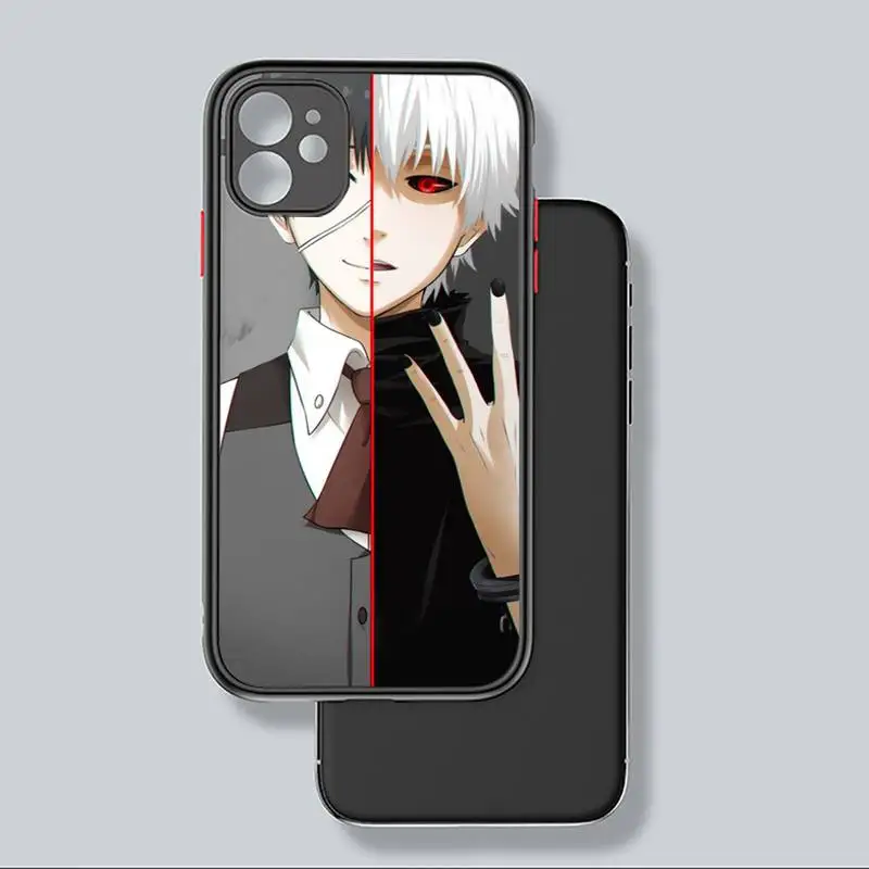 

Tokyo Ghouls Phone Case black matte transparent For iPhone 7 8 x xs xr 11 12 pro plus mini max Clear Funda