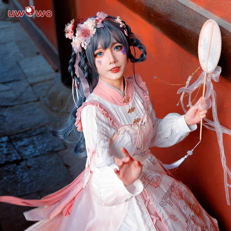

【Only M/l】 uwowo платье лолиты китайский оригинальный дизайн персикового цвета Косплей женское платье принцессы костюм для девушки для хеллоуи...